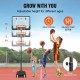 Comprar Canasta de Baloncesto para Exterior/Interior Portátil Altura Ajustable de 152-213 cm Tablero de 82 cm con Soporte con Ruedas y Base Ponderada para Adultos y Niños, Entrenamiento de Baloncesto