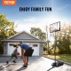 Buy Portable Outdoor/Indoor Basketball Hoop Adjustable Height 152-213cm 82cm Backboard with Wheeled Stand and Weighted Base for Adults and Kids Basketball Training