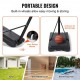 Buy Portable Outdoor/Indoor Basketball Hoop Adjustable Height 122-305cm 112cm Backboard with Wheeled Stand and Weighted Base for Adults and Kids Basketball Training