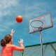 Kaufen Sie Tragbarer Outdoor-/Indoor-Basketballkorb, höhenverstellbar von 122–305 cm, 112 cm Rückwand mit Ständer mit Rädern und beschwerter Basis für Erwachsene und Kinder, Basketballtraining