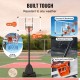 Comprar Canasta de Baloncesto para Exterior/Interior Portátil Altura Ajustable de 232-305 cm Tablero de 138 cm con Soporte con Ruedas y Base Ponderada para Adultos y Niños, Entrenamiento de Baloncesto