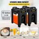 Buy Beverage Dispenser 5Galx2 Tanks Commercial Beverage Machine 42.5x26x65.5cm LLDPE, PU and PP Material Beverage Dispenser with Tap 6h Holding Time with Ergonomic Handles