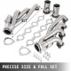 Buy Stainless Steel Exhaust Manifold for Universal LS Swap S10 V8 Engines 4.8/5.3/5.7/6.0/6.2L Exhaust Manifold Kit with Gaskets 57 x 34 x 14cm Replacement Part for SUV Truck