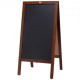 Koop Zwart menukrijtbord met houten frame 508 x 1016 mm krijtbord krijtbord magnetisch schoolbord voor restaurant, bar, café, keuken, huisdecoratie en bruiloften