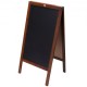 Comprar Quadro de menu preto com moldura de madeira 508 x 1016 mm Quadro de giz Quadro de mensagens de giz Quadro negro magnético para restaurante, bar, café, cozinha, decoração de casa e casamentos