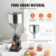 Comprar Máquina de Llenado de Líquidos Pasta Manual 5-50 mL Llenadora de Botellas Ajustable de Acero Inoxidable con Tolva para Leche, Agua, Zumo, Aceite Esencial, Champú, Miel, Crema Cosmética