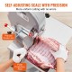 Buy Commercial Electric Butcher Bone Saw Bone Band Saw 1500W 300kg/h Electric Saw for Frozen Meat and Bones Thickness 4-200mm for Restaurant 54x49.5x142cm