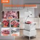 Buy Commercial Electric Butcher Bone Saw 2200W Bone Cutting Machine 1500kg/h Electric Frozen Meat Slicer Work Table 620x520mm for Supermarket Restaurant