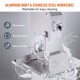 Buy Commercial Electric Butcher Bone Saw 2200W Bone Cutting Machine 1500kg/h Electric Frozen Meat Slicer Work Table 620x520mm for Supermarket Restaurant