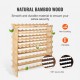 Buy Tier Bamboo Wine Rack 72 Bottles Stackable Modular Shelving 85 x 25 x 102.5 cm Freestanding Wine Display Shelf for Kitchen, Bar and Wine Cellar, Natural Color