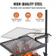 Buy Rotating Campfire Grill Adjustable Height 71cm Portable Steel Grill 40.5x40.5cm Diamond Mesh 6kg Load Capacity for Outdoor BBQ Campfire