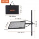 Buy Rotating Campfire Grill Adjustable Height 71cm Portable Steel Grill 40.5x40.5cm Diamond Mesh 6kg Load Capacity for Outdoor BBQ Campfire