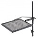 Buy Rotating Campfire Grill Adjustable Height 71cm Portable Steel Grill 40.5x40.5cm Diamond Mesh 6kg Load Capacity for Outdoor BBQ Campfire