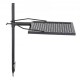 Buy Rotating Campfire Grill Adjustable Height 71cm Portable Steel Grill 40.5x40.5cm Diamond Mesh 6kg Load Capacity for Outdoor BBQ Campfire