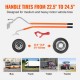 Buy Tire Removal Tool 571-622mm Steel Bar for Changing Tires Manual Mounting Dismounting 3 Tire Changing Tools Heel Pads for Trucks Cars, Orange