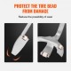 Buy Tire Removal Tool 571-622mm Steel Bar for Changing Tires Manual Mounting Dismounting 3 Tire Changing Tools Heel Pads for Trucks Cars, Orange