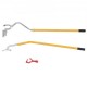 Buy Tire Removal Tool 571-622mm Steel Bar for Changing Tires Manual Mounting Dismounting 3 Tire Changing Tools Heel Pads for Trucks Cars, Yellow