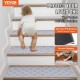 Comprar Alfombras de Escalera Antideslizantes 71,2x22,8 cm 15 Piezas Alfombras de Escalera Lavables a Máquina Grosor de 11 mm Alfombras de Seguridad Insonorizadas para Niños Mayores Perros, Gris Claro