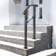 Buy Stair Handrail Staircase Railing Stair Handrail Arch Stainless Iron 1 or 2 Steps Office Staircase Staircase Arch Iron Handrail