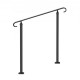 Buy Stair Handrail Outdoor Stair Railing 100 x 13.5 x 97 cm Wrought Iron Railing Height and Angle Adjustable Outdoor Handrail