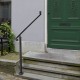 Buy Stair Handrail 80cm Stair Railing 80cm Handrail for Stairs Wall Handrail Wall Mount Wrought Iron Black Color Two Steps