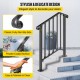 Buy Stair Handrail Railing For 2 Or 3 Step Stairs Buildings Concrete Steps Iron