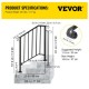 Buy Stair Handrail Railing For 2 Or 3 Step Stairs Buildings Concrete Steps Iron