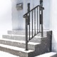 Buy Stair Handrail Railing For 2 Or 3 Step Stairs Buildings Concrete Steps Iron