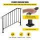 Buy Stair Handrail Stair Railing Fit 3 or 4 Steps Concrete Step for Buildings