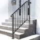 Buy Stair Handrail Stair Railing Fit 3 or 4 Steps Concrete Step for Buildings