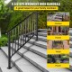 Buy Stair Handrail Rustproof Stair Railing Adjustable Cobblestone 4 or 5 Steps