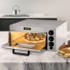 Kaufen Sie Elektrischer Pizzaofen, 2000 W, Edelstahlofen, 56 x 47,5 x 26,5 cm, Pizzatoaster, 122–662 ℉, zum Kochen von Pizza, Sandwiches, Brezeln, Auflaufgerichten, Kartoffeln, Brot, Kuchen, Torte