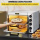 Comprar Forno elétrico para pizza Forno de aço inoxidável 3000W 56 x 47,5 x 43 cm Torradeira para pizza com duas camadas para cozinhar pizza, sanduíches, pretzels, prato assado, batata, pão, bolo, torta