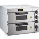 Koop Elektrische pizzaoven 3000 W roestvrijstalen oven 56 x 47,5 x 43 cm pizzabroodrooster met twee lagen voor het bereiden van pizza, sandwiches, pretzels, gebakken gerechten, aardappelen, brood, cake, taart