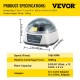 Centrífuga de Laboratorio de Mesa 25 W 7000 RPM Centrífuga Portátil de Mesa 0,2/0,5 /1,5/2 ml x 12 0,2 ml x4 x8 Centrifugadora para Separar los Componentes de las Soluciones en Laboratorios