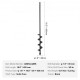 Buy Auger Drill Bit 38x420mm Soil Planting Auger Garden Drill PCM Steel Spiral Auger for 9.53mm Hex Drill Planting and Digging Holes in Soil