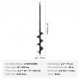 Buy Auger Drill 77x600mm Planting Auger Garden Drill Bit PCM Steel Spiral Auger Hex Shank Drill 9.53mm Planting and Digging Holes in Soil