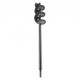 Buy Auger Drill 77x600mm Planting Auger Garden Drill Bit PCM Steel Spiral Auger Hex Shank Drill 9.53mm Planting and Digging Holes in Soil