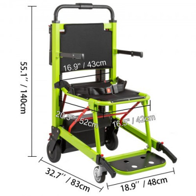 Silla de Ruedas para Subir Escaleras, Silla Salvaescaleras Eléctrica, Capacidad 352 LBS, Elevadores de Escalera para Escaleras Estrechas, Silla para Bajar y Subir Escaleras, para Incapacidades