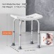 Comprar Asiento de Ducha Antideslizante Altura Ajustable 360-485 mm Taburete de Ducha Carga de 158,8 kg Silla de Ducha de Aluminio y PE, Ayuda para Ducha para Personas Mayores, Mujeres Embarazadas, Baño