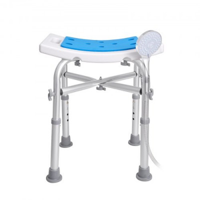 VEVOR Asiento de ducha Taburete de ducha Altura ajustable 500 lbs Baño