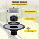 Buy Waterproofing kit for shower tray 96.5 x 15.2 cm with central ABS drain