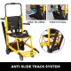 Buy Electric Folding Stair Climbing Wheelchair for Up/Down Stairs Heavy Duty (Black Yellow) 200W 110V