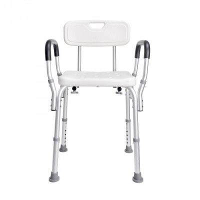 VEVOR Asiento de ducha Silla de ducha de baño Altura ajustable Carga 350 lbs