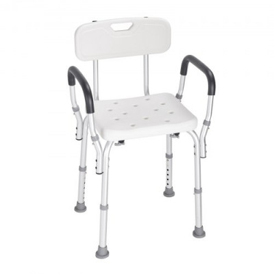 VEVOR Asiento de ducha Silla de ducha de baño Altura ajustable Carga 350 lbs