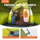 VEVOR Tienda de Campaña para Senderismo 214x214x122 cm para 3 Personas Impermeable Instalación Fácil con Puerta y Ventana para Camping al Aire Libre, Senderismo, Caza, Viajes de Montañismo, Verde