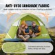 VEVOR Tienda de Campaña para Senderismo 214x214x122 cm para 3 Personas Impermeable Instalación Fácil con Puerta y Ventana para Camping al Aire Libre, Senderismo, Caza, Viajes de Montañismo, Verde