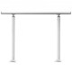 Buy Stair Handrail Length 91.4cm, Stair Railing Height 86.4cm, Outdoor Handrail Thickness 2mm, Handrails for Outdoor and Indoor, Adjustable Range White Color