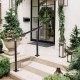 Buy Stair Handrail Length 91.4cm, Stair Railing Height 86.4cm, Outdoor Handrail Thickness 2mm, Handrails for Outdoor and Indoor, Adjustable Range Black Color