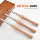 Buy Wood Turning Tools 3PCS Wood Lathe Tools with Round Square Diamond Carbide Cutter with Comfortable Handles Box 200mm 395x150x80mm Woodworking Tools